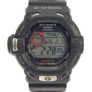 Casio G-SHOCK Riseman Watch, 20 ATM Water Resistant, GW-9200J-1JF, Resin, Bla...